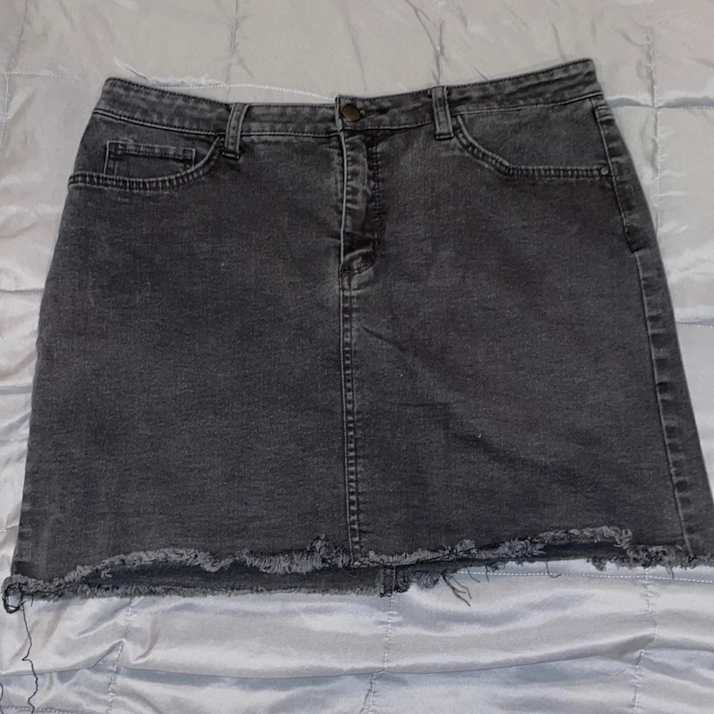 Black Jean skirt